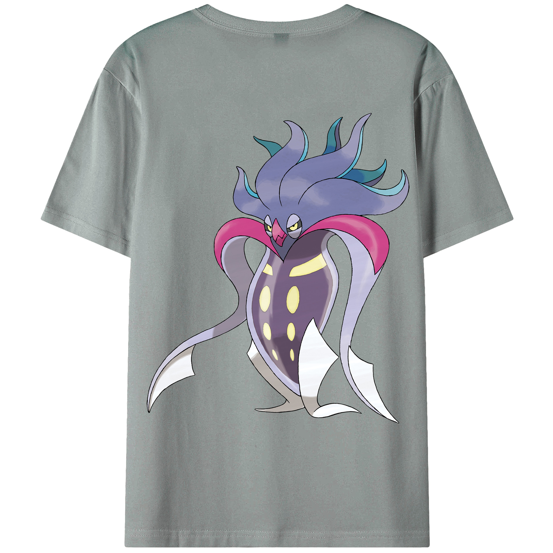 （画像用） ポケットモンスター Pokémon 綿100％ メンズ半袖Tシャツ（バックプリント） 通気性